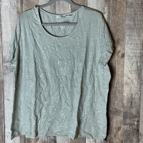 Isaac Mizrahi Live! Embellished Top - Picture 1 of 6